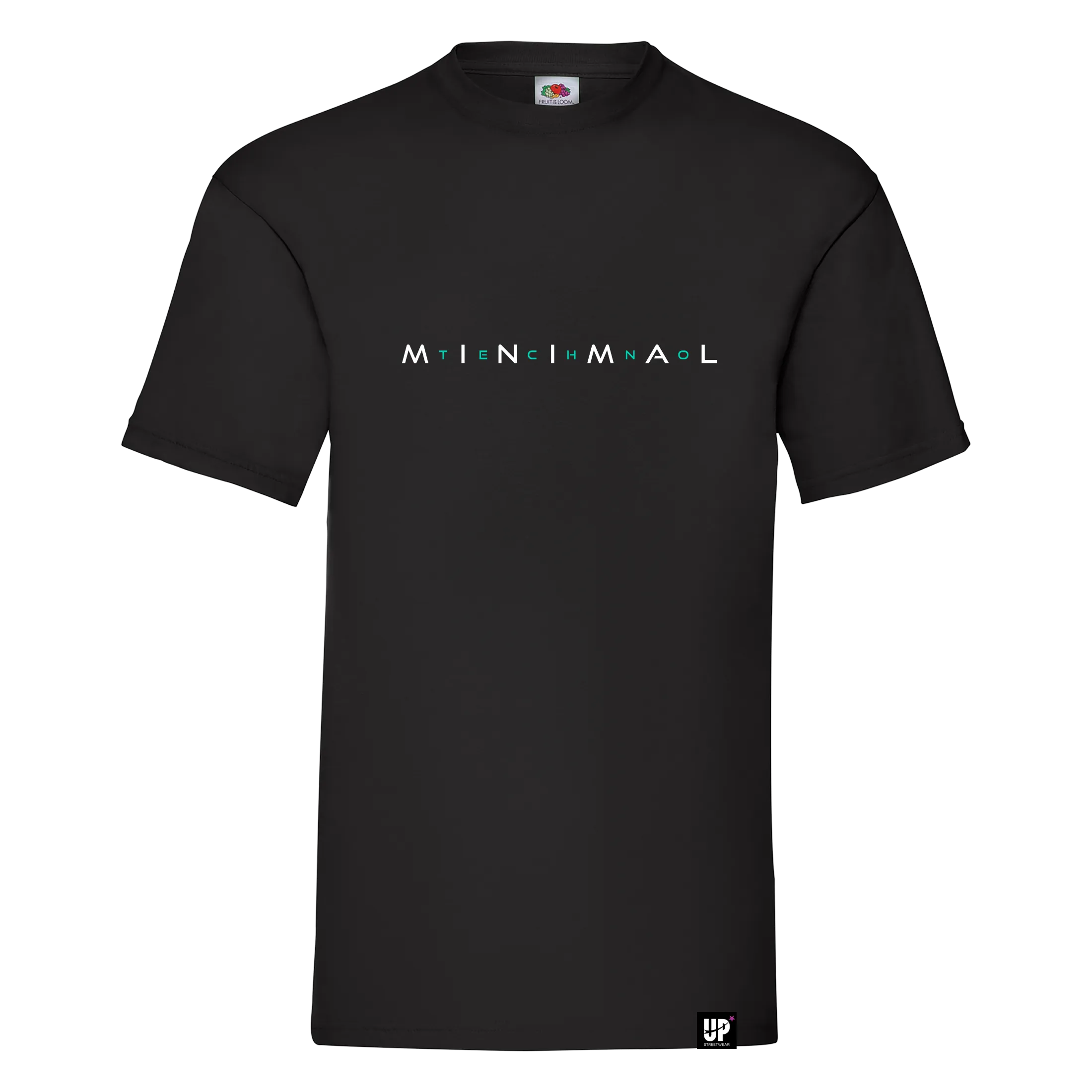 minimal-crna retro majica minimal techno